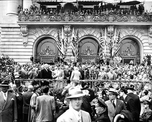 1951 GENERALE DOUGLAS MACARTHUR EVENTO DEL SECONDO DOPOGUERRA a SAN FRANCESCO~NEGATIVO - Foto 1 di 3