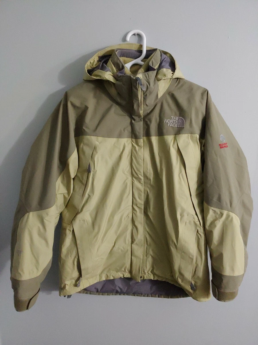 North Face Summit Series Gore-Tex XCR Jacket, Women's M. 2 tone Green w/fleece !