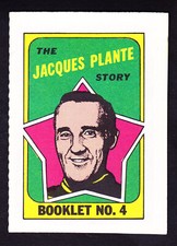 1971-72 O-PEE-CHEE/TOPPS #4 JACQUES PLANTE MAPLE LEAFS