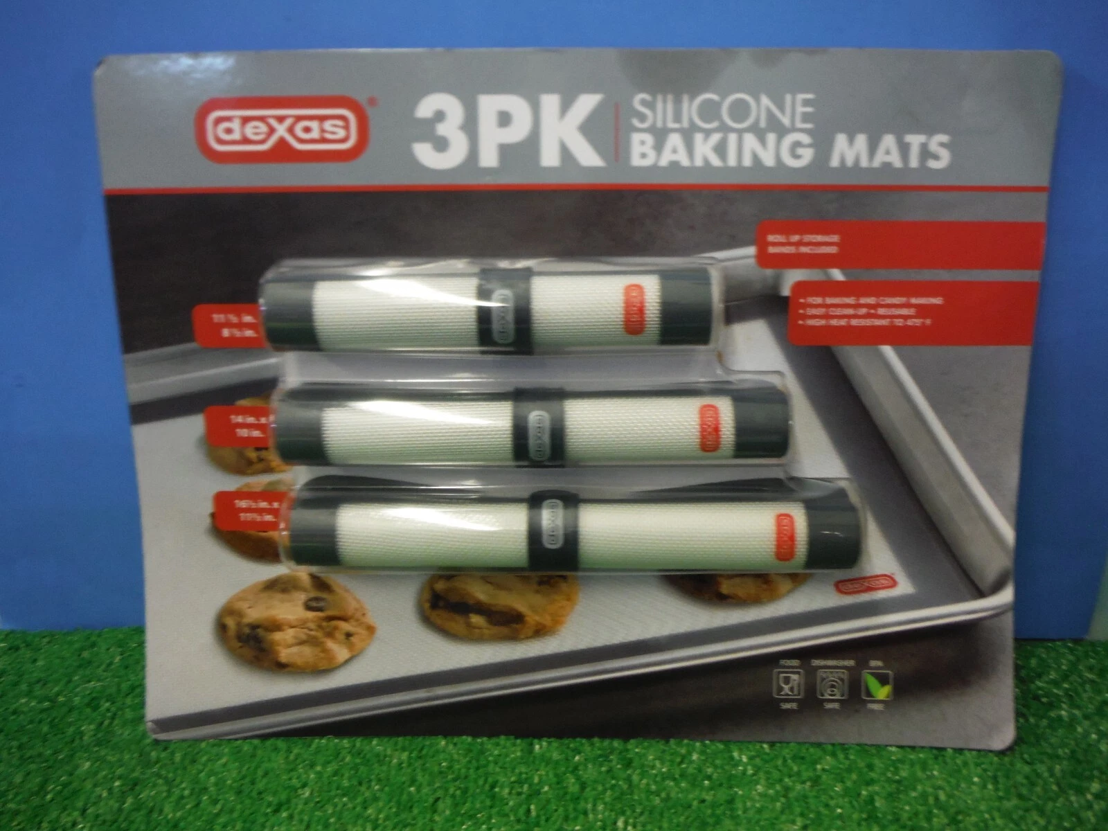 DEXAS 3 PACK SILICONE BAKING MATS (FREE SHIPPING)