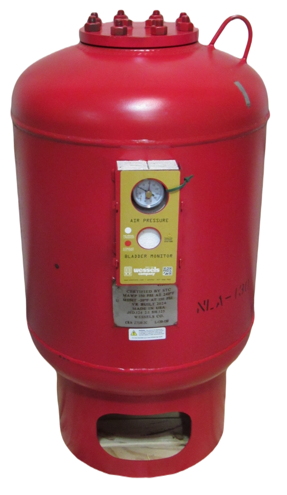 NEW 2024 Wessels NLA130 ASME Expansion Tank 150 PSI 35 Gallon