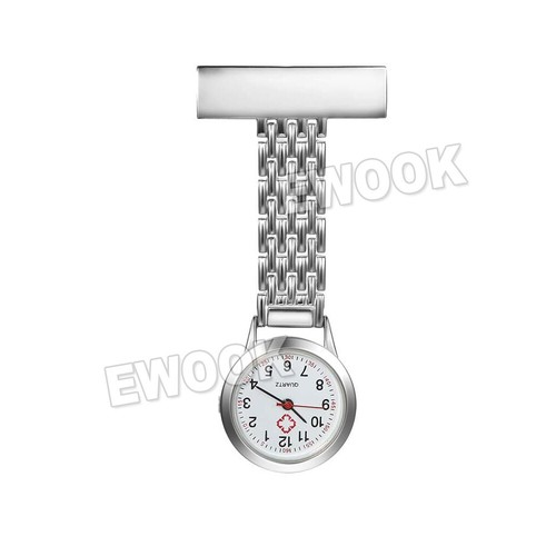 Ladies Heart Nurse Watch Metal Nursing Nurses Pendant Pocket Fob Brooch Quart A - Picture 13 of 15
