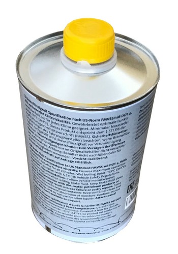 ORIGINAL VW Audi Skoda Seat Porsche Bremsflüssigkeit 1L DOT4 B000750M3 1 Liter - Bild 3 von 3