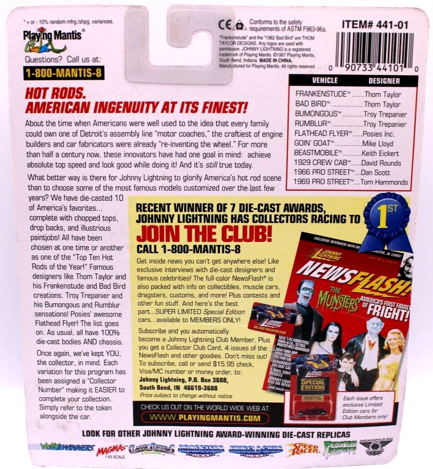 Johnny Lightning Hot Rods 1950 Studebaker Frankenstude met. oliva Foto 4 de 4