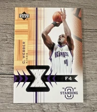 2003-04 Upper Deck Standing O Swatches #CW-PH Chris Webber Sacramento Kings