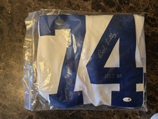 BOB LILLY DALLAS COWBOYS AUTOGRAPHED JERSEY NFL JSA CERTIFIED MR COWBOY HOF 80