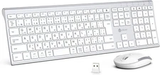 iClever Keyboard Wireless Keyboard Mouse Set, Japanese JIS Layout, Quiet, Japan
