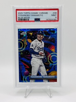 2025 Topps Cosmic Chrome - Yoshinobu Yamamoto #48 Blue Moon