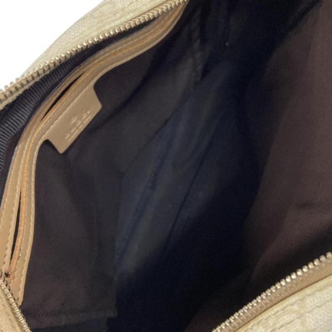 GUCCI GG Plus GG Supreme Shoulder Bag Ivory Beige Leather Used thumbnail 7