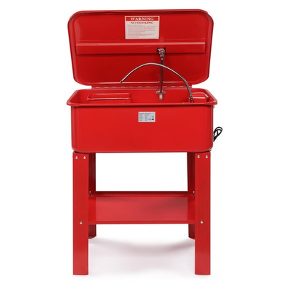 #ad 20 Gallon Automotive Parts Washer Cabinet Heavy Duty Electric Solvent Pump Red $249.99