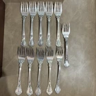 11 GORHAM Chantilly Silver  6.5” Salad Forks NO MONOGRAM