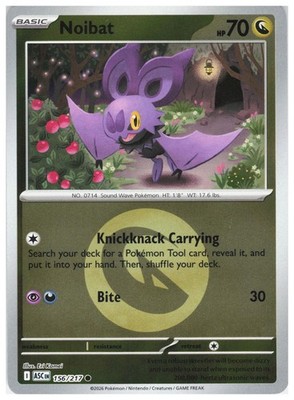 Noibat (Energy Symbol Pattern) 156/217 Holo Ascended Heroes Reverse Holo NM