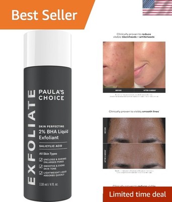 Paula's Choice 2% BHA Exfoliant - Unclogs Pores, Hydrates & Refines Skin Texture
