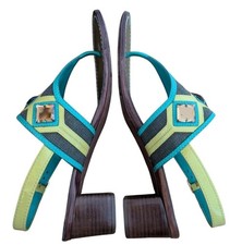 Tory Burch Etta Embellished Jeweled Heeled Sandals sz 10