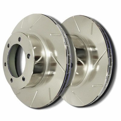 SP Performance T52-400-P Slotted Brake Rotors Zinc Coating L/R Pr Rear