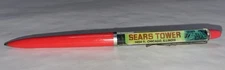 Vintage Eskesen Sears Tower Chicago Illinois Floaty Pen Made in Denmark VTG NOS