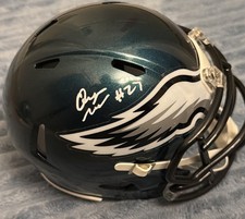 Quinyon Mitchell Signed mini Helmet Philadelphia Eagles NFL JSA
