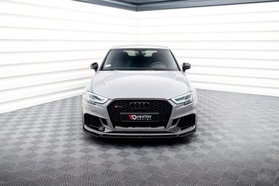 Maxton Design Frontlippe V.4 passend für Audi RS3 8V FL Sportback schwarz Hochgl