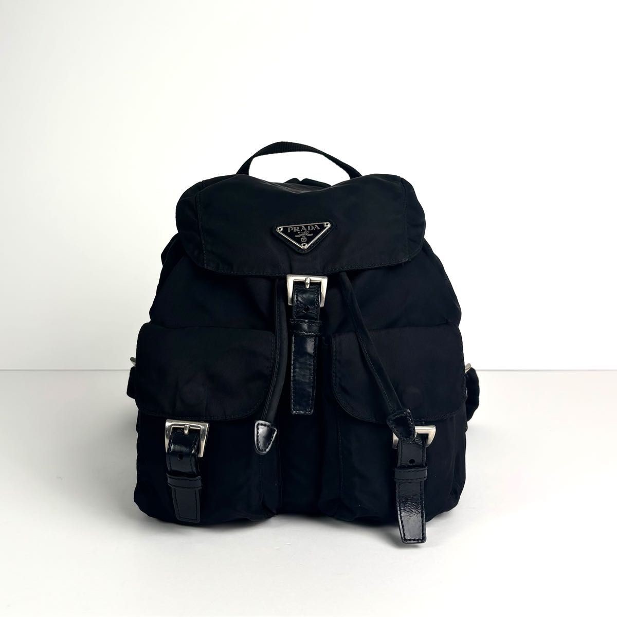 Excellent condition PRADA backpack drawstring tri… - image 1