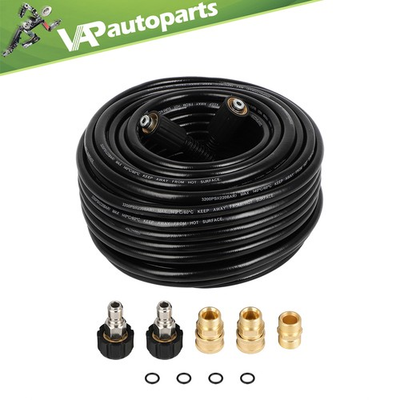 #ad 100Ft 3200 PSI Pressure Washer Hose with M22 to 3 8quot; Quick Connect Adapter $51.25