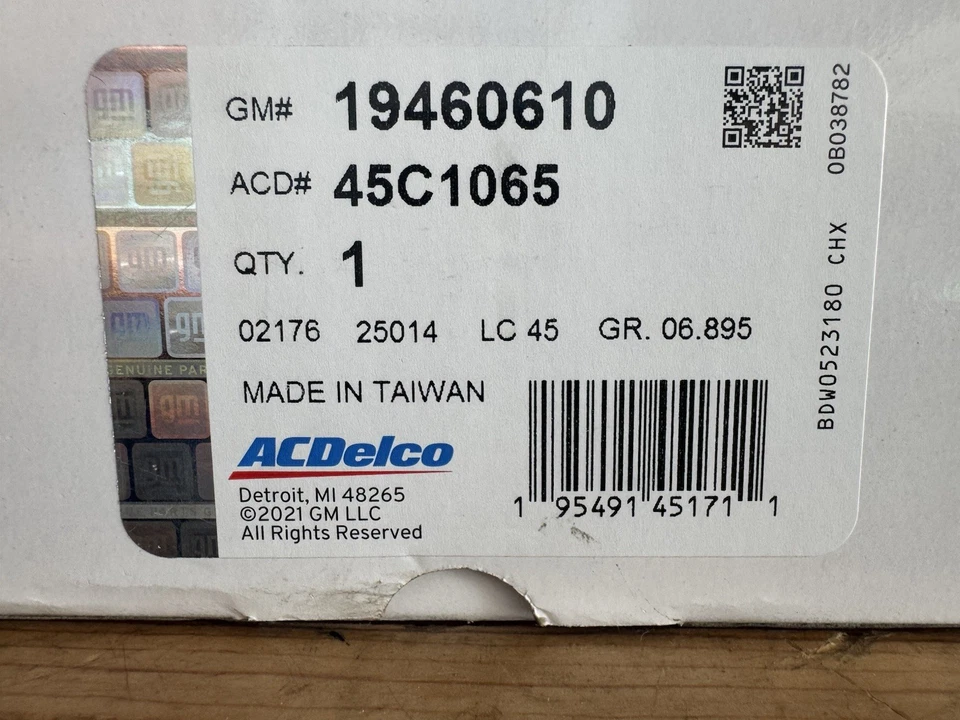 45C1065 ACDelco Idler Arm No Castle Nut Opened Not Installed for Camaro Firebird - Image 2 of 4