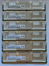 SAMSUNG 24GB (6x4GB) DDR2 PC2-5300F ECC REG Server RAM M395T5160QZ4 398708-061