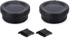2 Pack F Mount Body Cap Cover Rear Lens Cap for Nikon D3500 D3400 D3300 D3200
