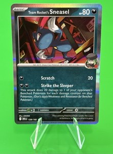 Pokemon Team Rocket's Sneasel S & V Destined Rivals Holo Rare 128/182 NM!!