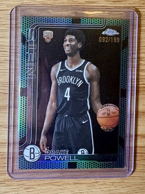 2025-26 Topps Chrome Drake Powell Aqua Refractor Basketball Border RC /199 #272
