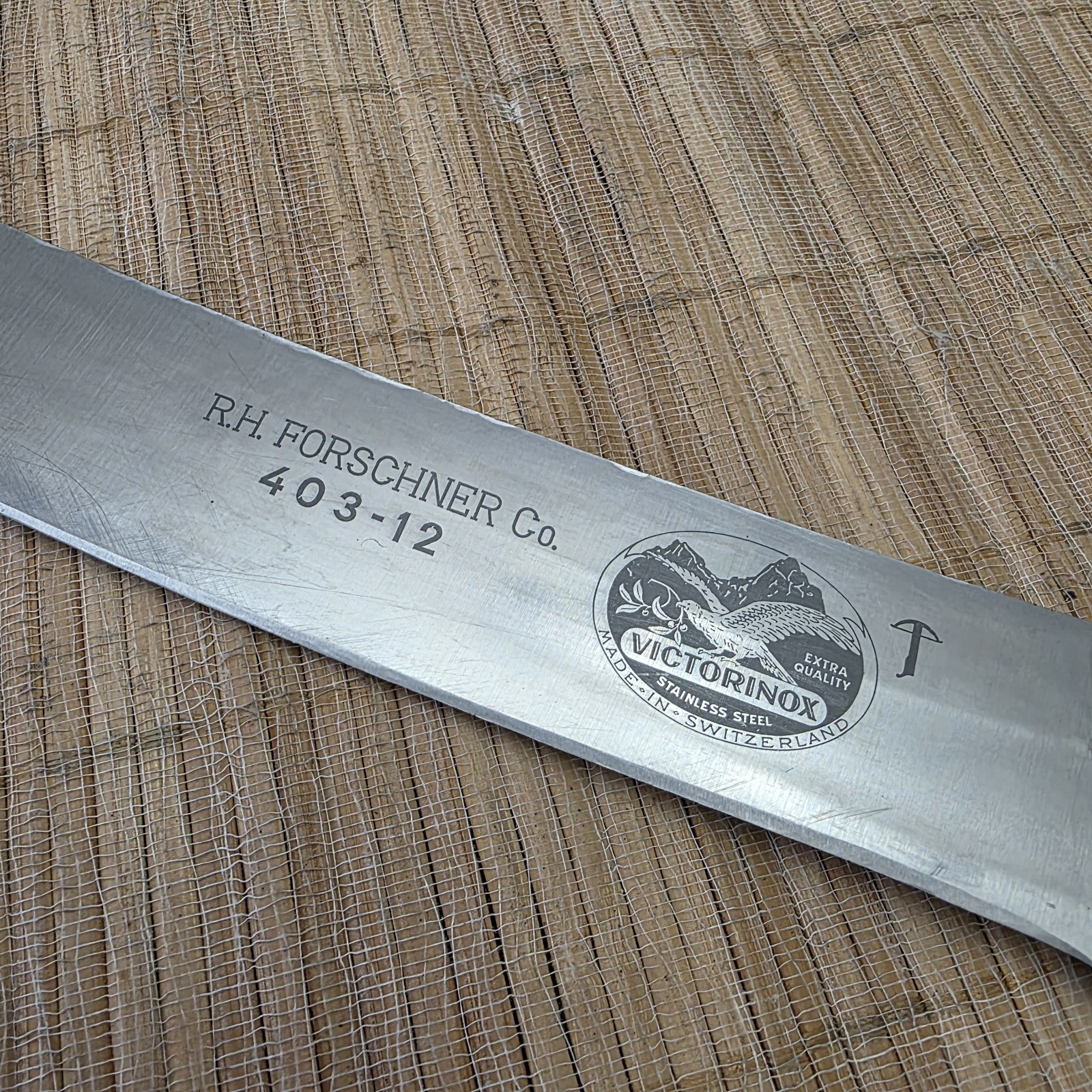 R. H. Forschner Co Victorinox 403-12 12" Curved Butcher Knife Swiss Made