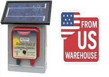 Parmak Electric Fence Charger, 25-Mile, Solar-Pak, 6-Volt Battery Ship By USA.