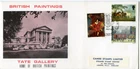 1967 PAINTINGS GREAT BRITAIN QE2 TATE GALLERY FDC STRAND LONDON SPECIAL PMK VGC