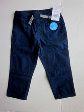 New 26.00 CARTER'S Baby Boys Navy Cotton Pants - Reinforced Knees Size: 12 Mths