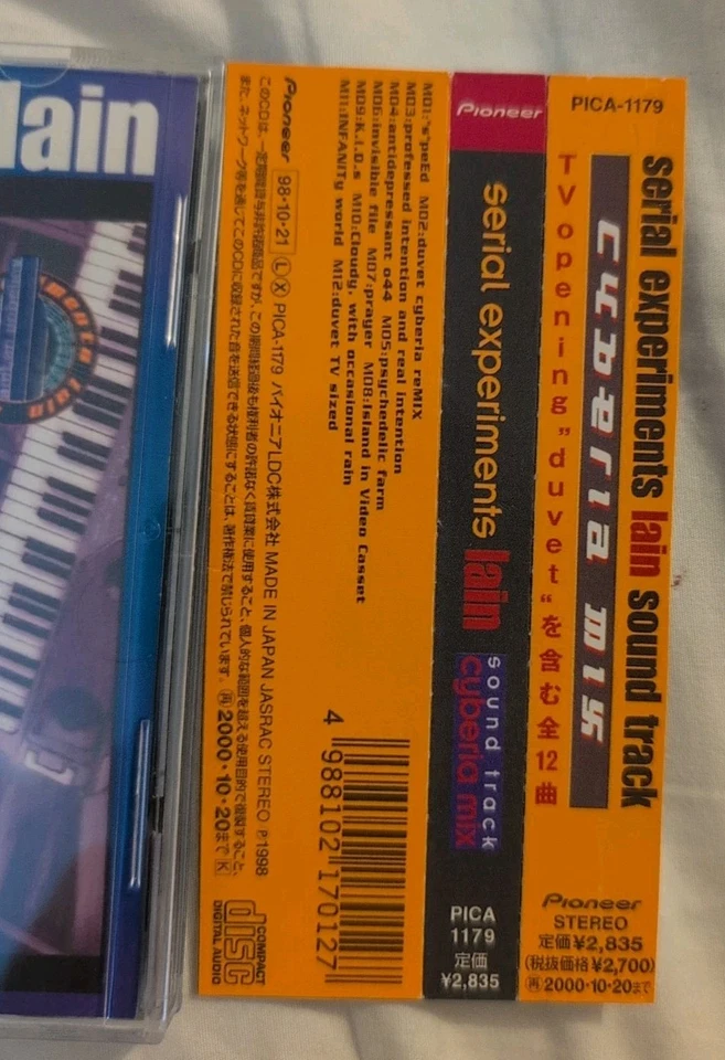 2024 Taiwan Serial Experiments Lain Cyberia Mix Sound Track CD Anime OST Import  - Image 4 of 4