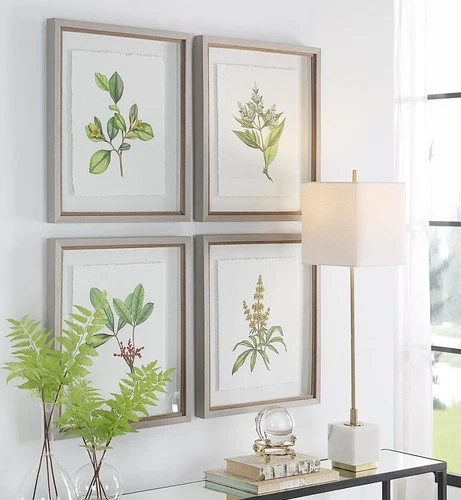 Uttermost 41461 Wildflower Study 22" x 19" Framed Floral Painting - MultiColor - Picture 4 of 5