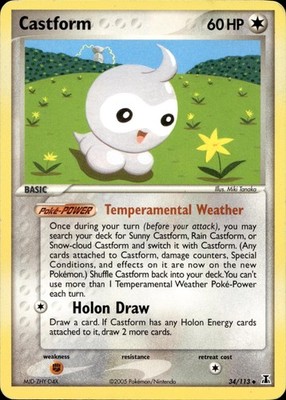 CASTFORM 34/113 UNCOMMON DELTA SPECIES POKEMON MP