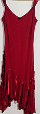 Per Una 14r ladies burgundy evening prom dress gypsy hem strappy sleeve