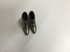 Very cute, attractive pair of vintage ornamental metal shoes - antique looking