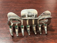 Pat Areias Sterling Silver Hair Claw Clip 2.5" 37.2 Grams
