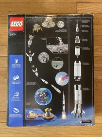LEGO Ideas 21309 NASA 1969 Apollo Saturn V Complete With Original Box, Manual