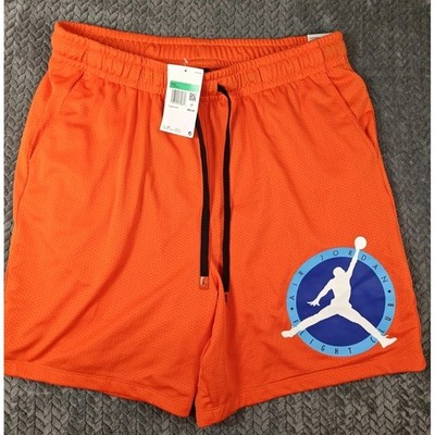 Nike Air Jordan Brand Men's MVP Flight Club Mesh Shorts XL Orange DV7602-817 