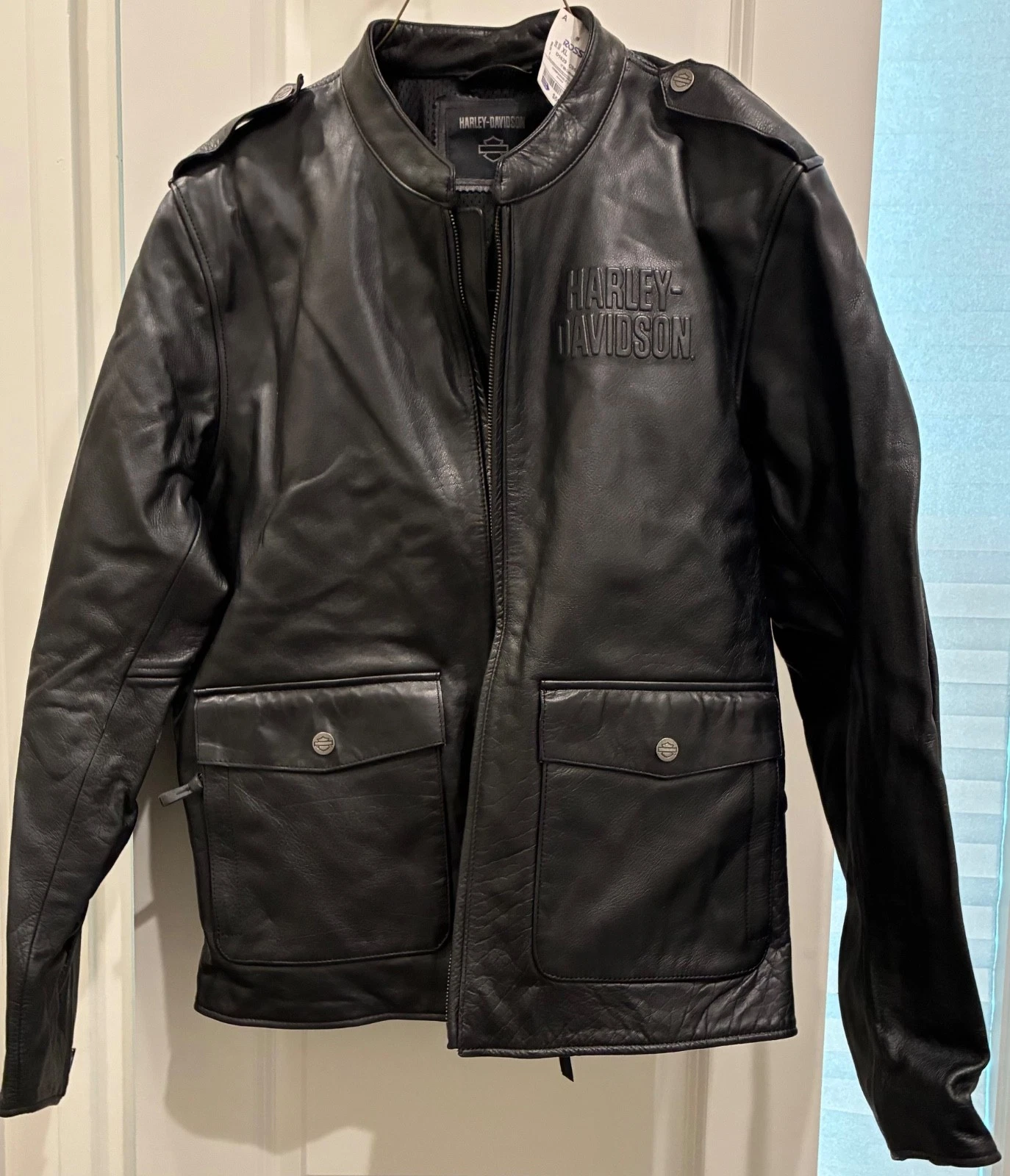 Harley-Davidson Captains Modular Buffalo Leather Jacket XL Black 98022-23VM NWT image 1