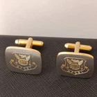 Vintage Cufflinks US Air Force AFOSI Silver/Gold Tone Costume Jewelry