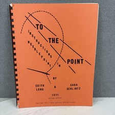 To The Point Needlepoint Instructions Book Long  Schlintz 1971 Stitches Spiral