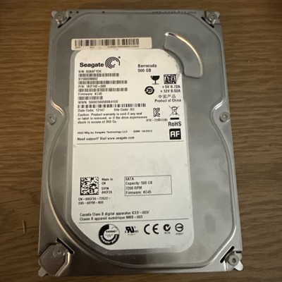 Seagate Barracuda ST500DM002 500 GB SATA III 3.5 in Desktop Hard Drive