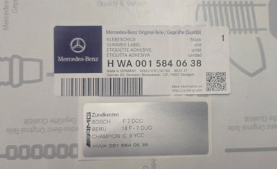 original NEU C36 W202 M104 AMG neu Zündkerzen Motor