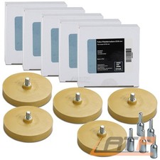 5x ENVA FOLIENRADIERER PLAKETTEN AUFKLEBER ETIKETTEN RÜCKSTÄNDE ENTFERNER Ø90mm