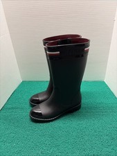 Tommy Hilfiger black high rain boots Women’s Sz 7