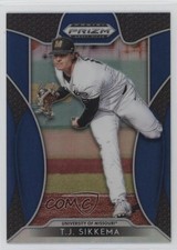 2019 Panini Prizm Draft Picks Blue Prizm TJ Sikkema #67 0t2