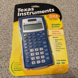 Texas Instruments TI-34 II Explorateur Plus 2Line Calculatrice scientifique Vintage ‘04